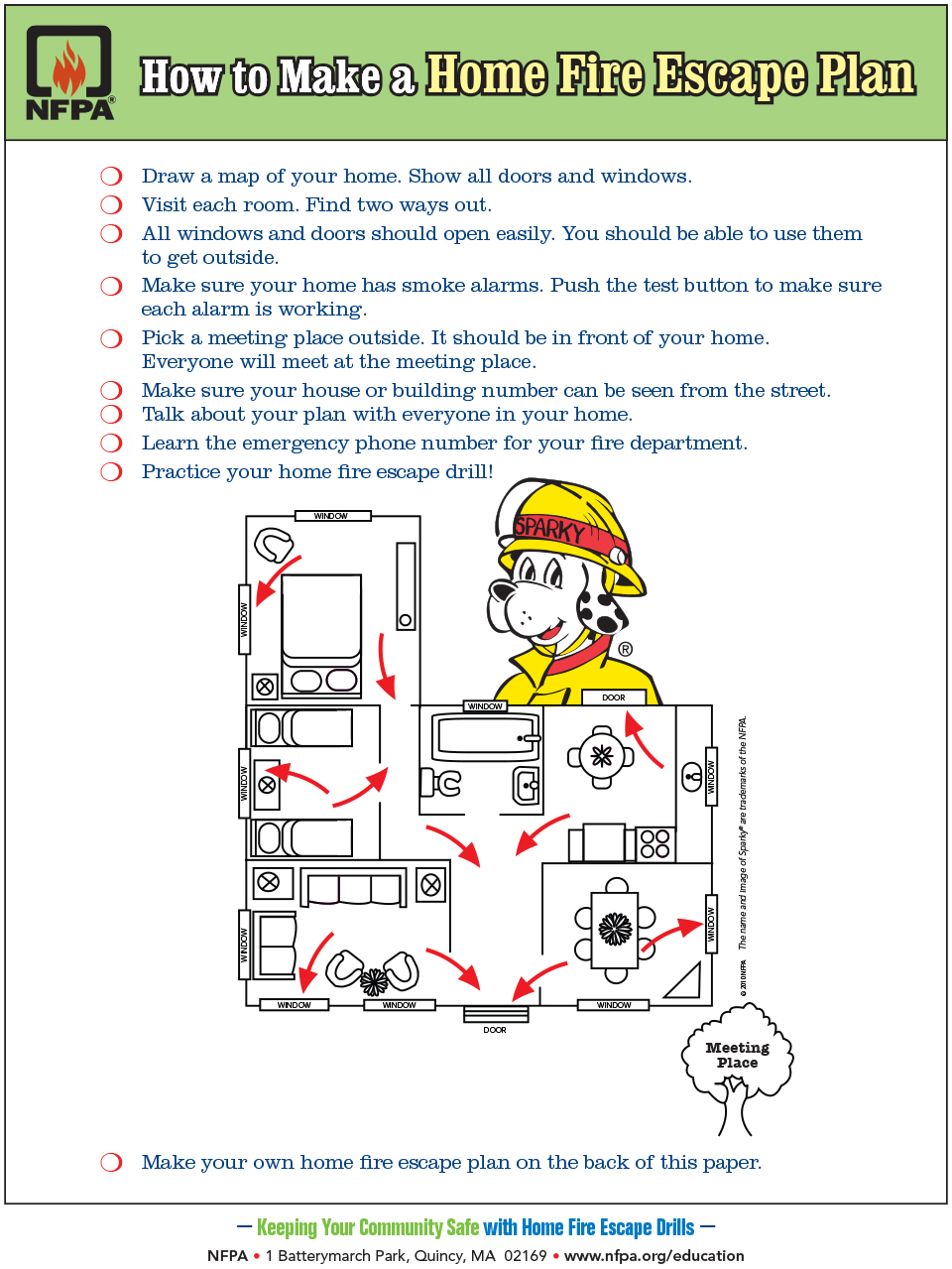 Create A Fire Escape Plan