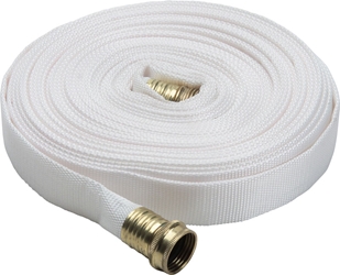  Fire Hose - 1 x 100' Lay Flat Water Hose - Made in the USA -  Yellow Forestry Firefighter Hose - NPSH Couplings : Industrial & Scientific